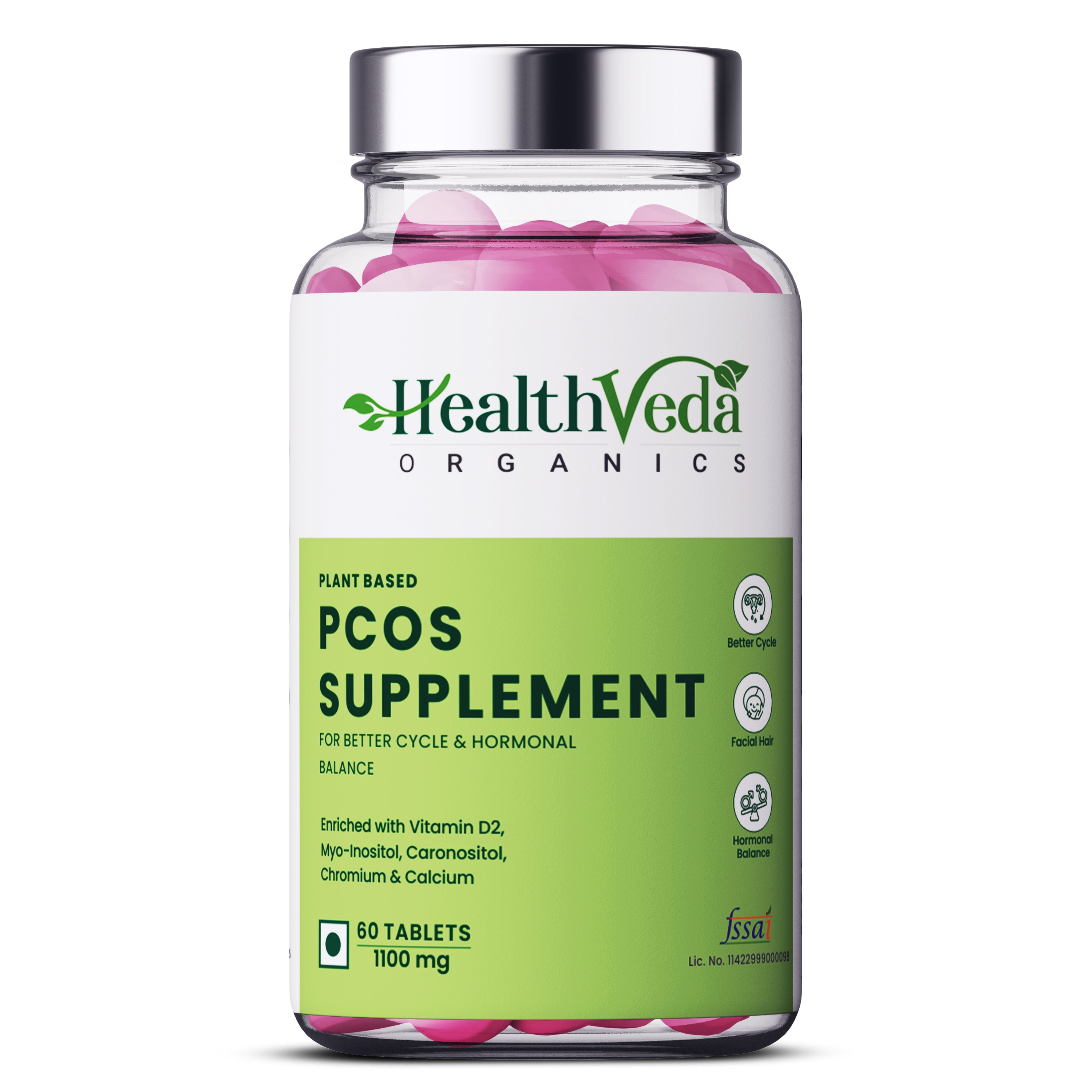 Health Veda Organics PCOS Supplement 1100 mg