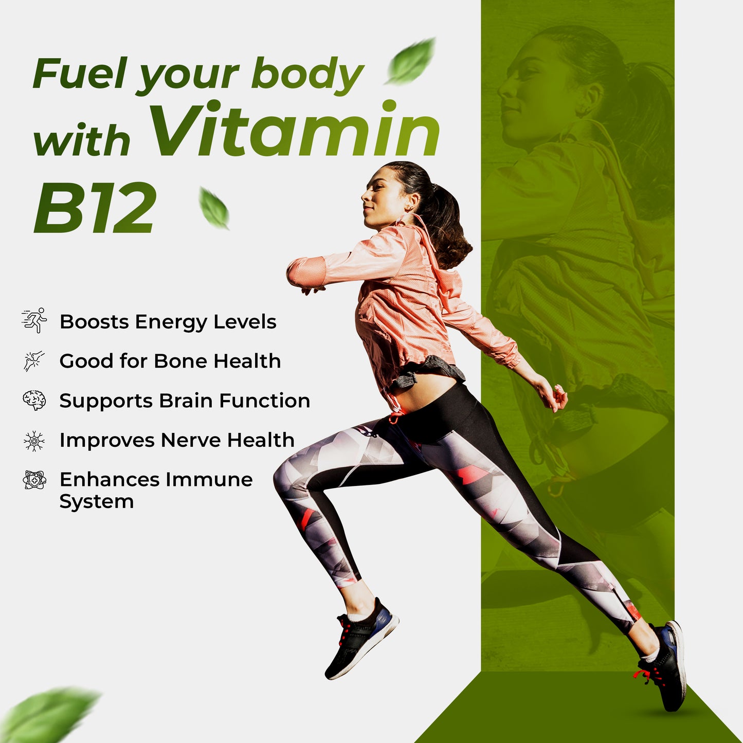 Health Veda Organics Plant Based Vitamin B-12, 1500mcg | 60 Veg Capsules | Boost Energy Level