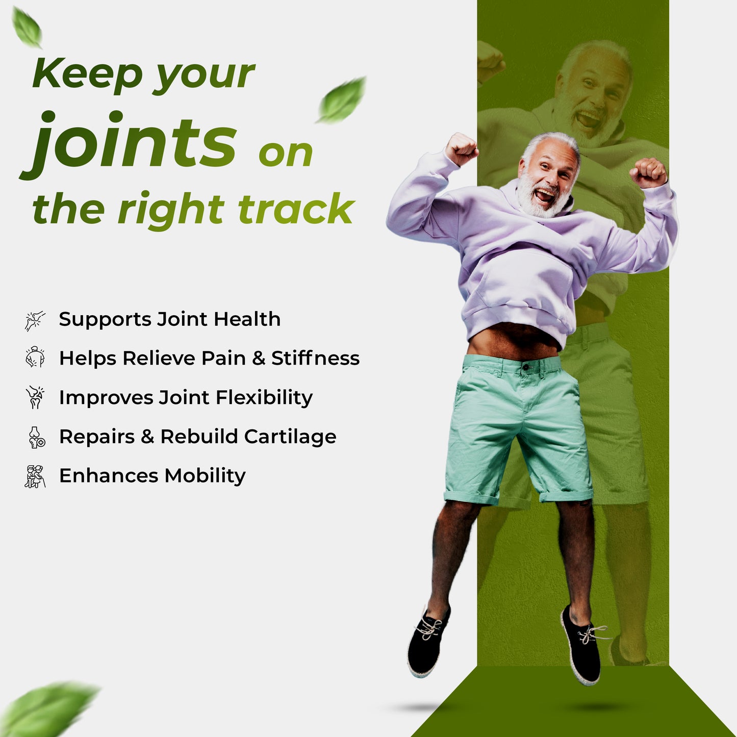 Health Veda Organics Glucosamine Chondroitin & MSM 2000 mg Supplement for Healthy Joint, Bone & Cartilage - 60 Veg Tablets
