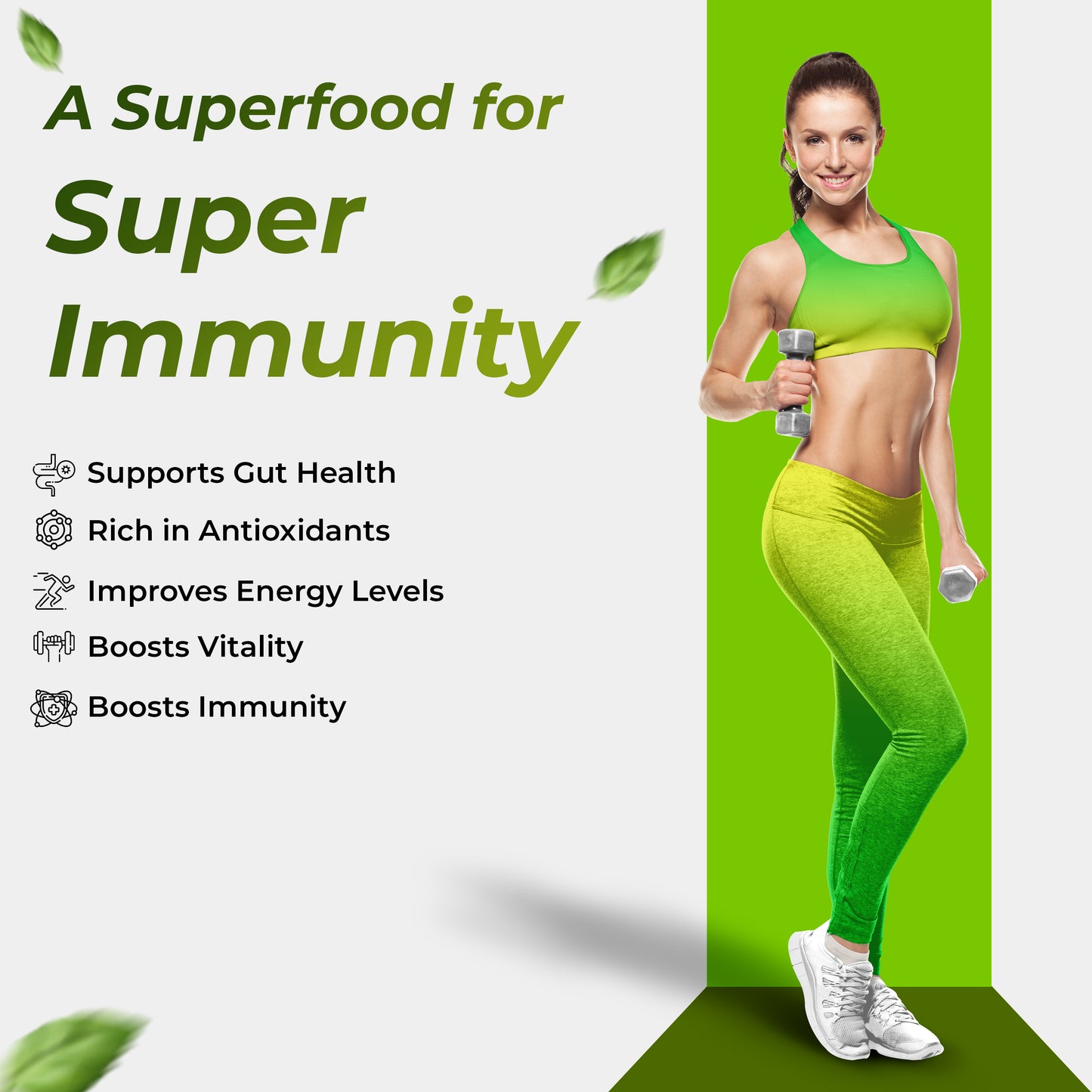 Health Veda Organics Spirulina Capsules 2000mg | Green Food for Good Health Weight Management & Immunity Booster - 120 Vegetarian Capsules