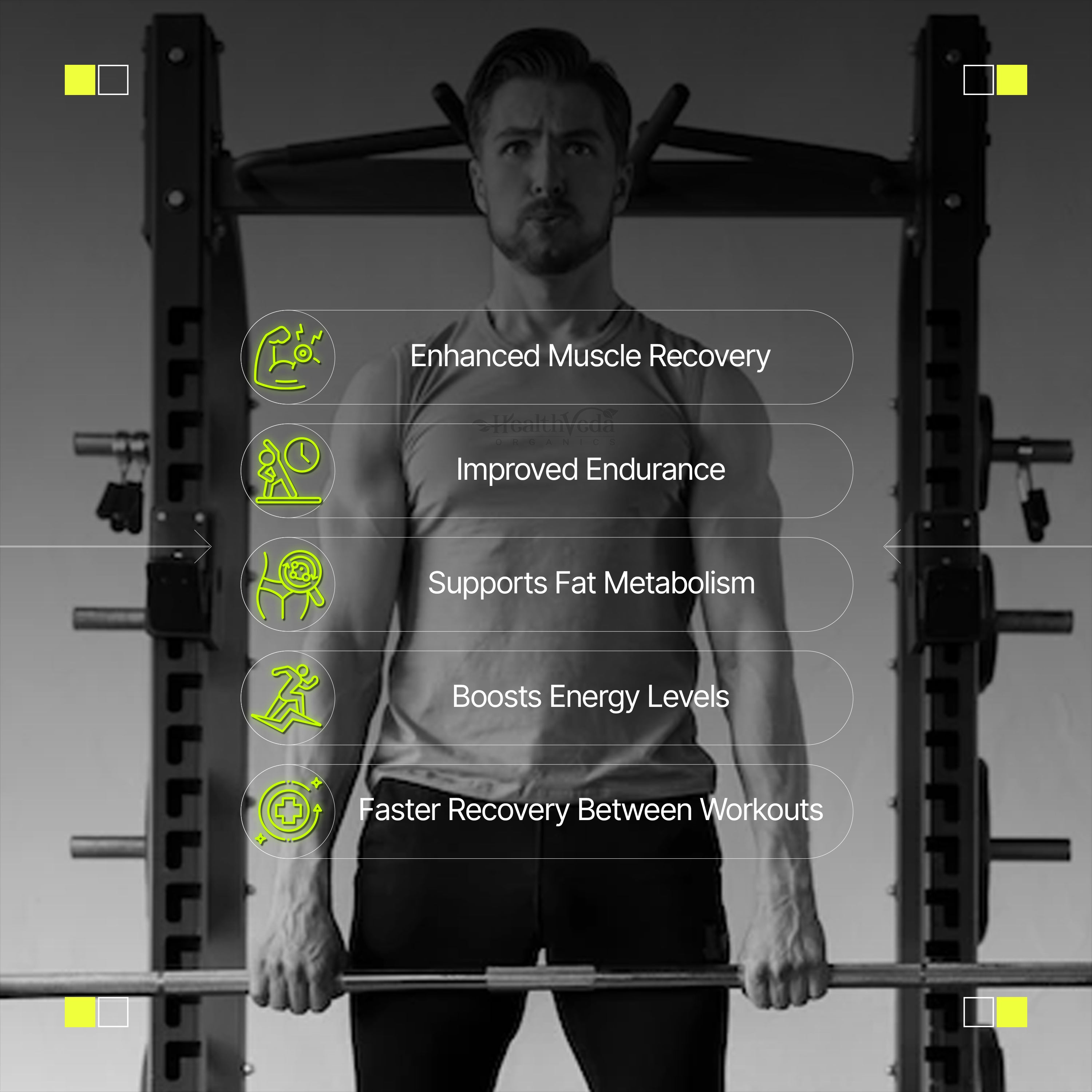 Health Veda Organics L Carnitine L-Tartrate, 1000mg | Pre-Workout Supplements | Supports Muscle Recovery & Endurance | For Both Men & Women I 60 Veg Capsules