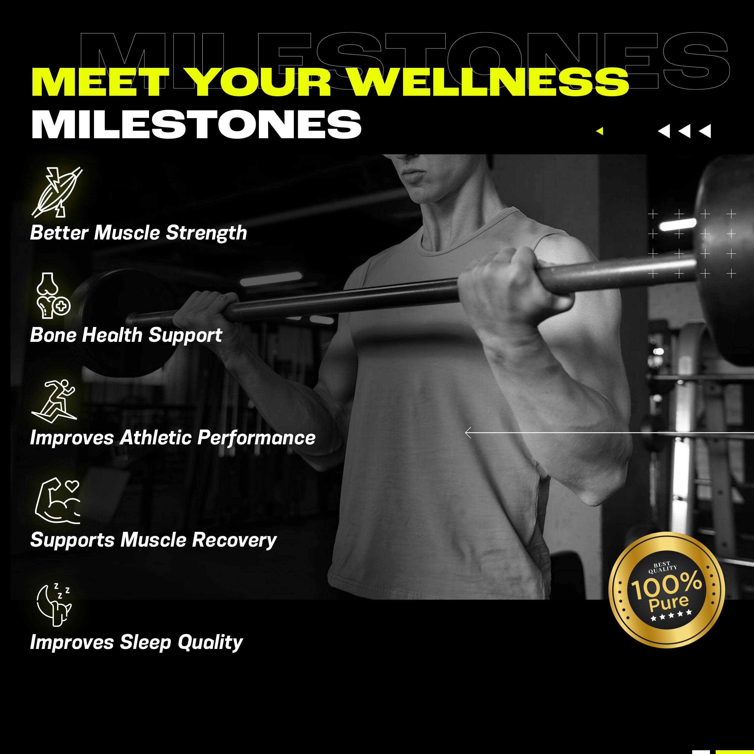 Health Veda Organics ZMA (Zinc, Magnesium Aspartate & Vitamin B6) for Men | Nighttime Muscle Recovery Supplements for Muscle Strength | 60 Veg Tablets