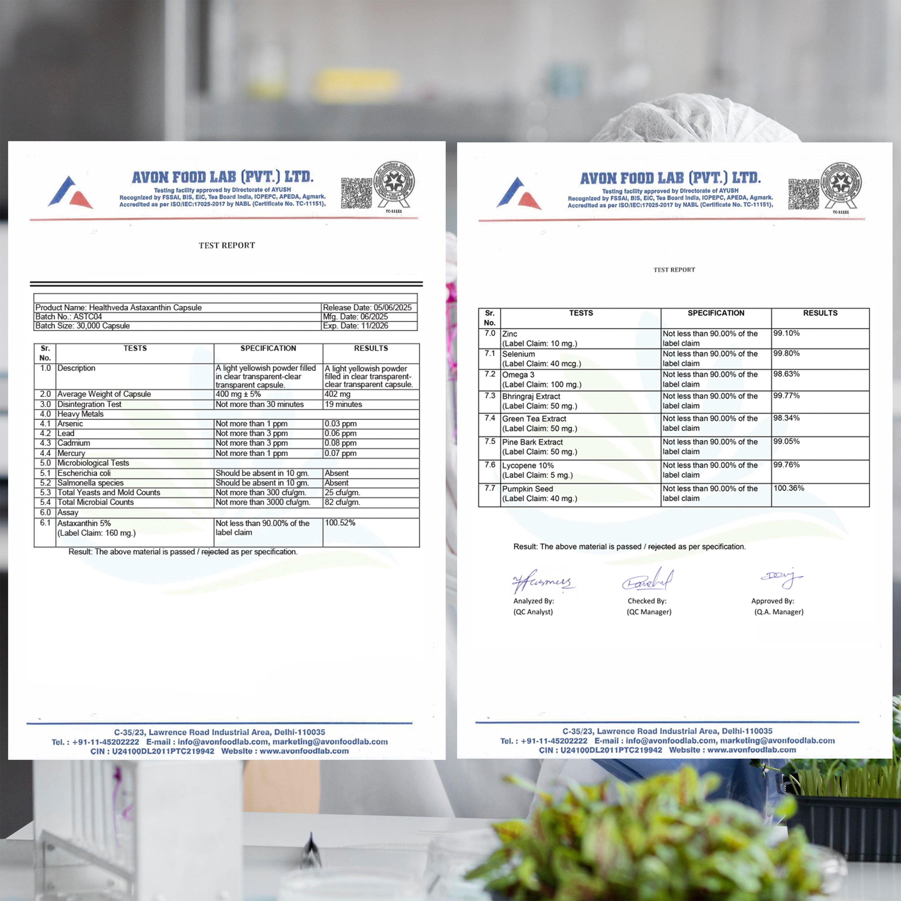 Health Veda Organics Advance Hair Vitamin with DHT Blocker & Biotin | Clinically proven Hair Vitamins For Men & Women - 60 Veg Capsules