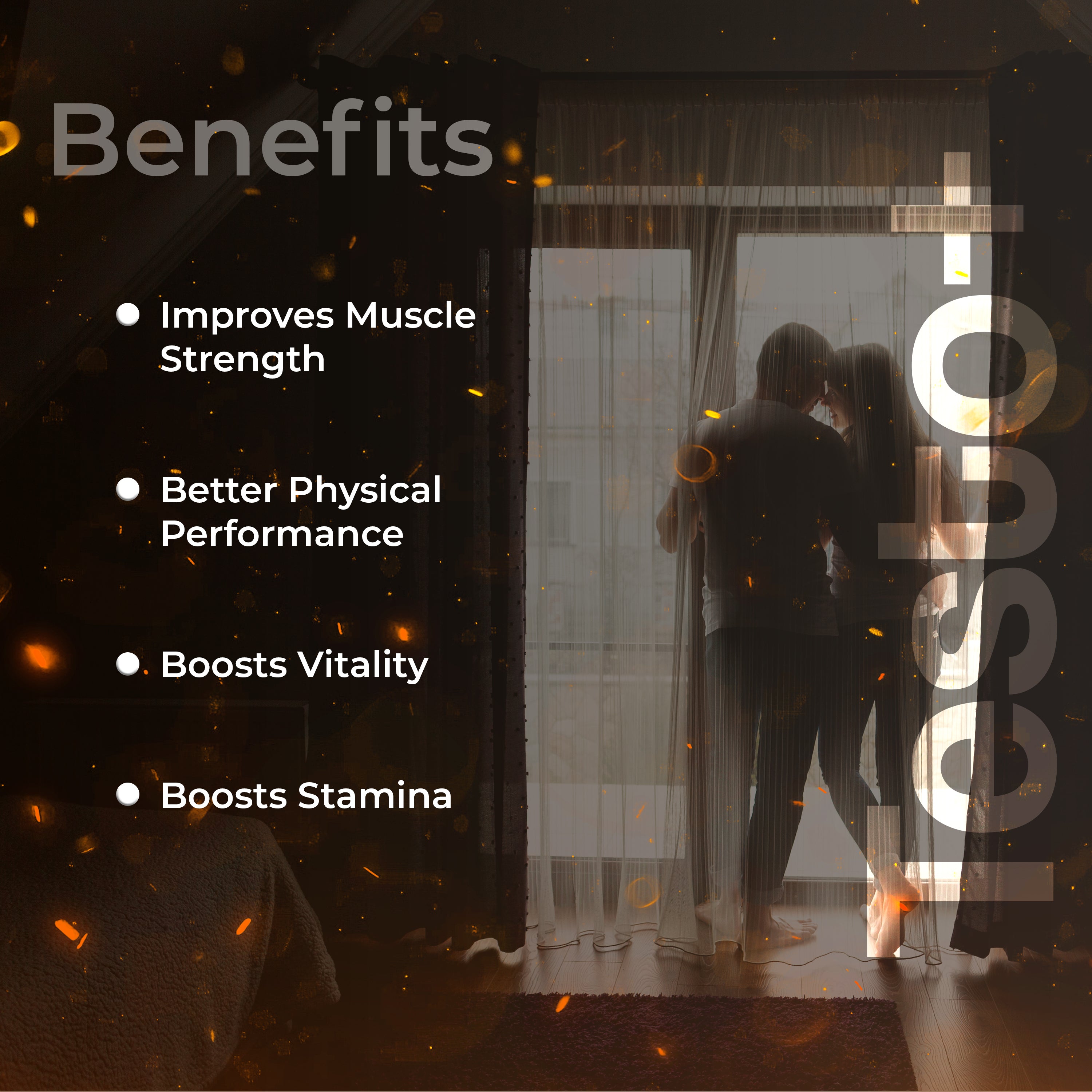 Health Veda Organics Plant Based Testo+ with Tribulus, Ashwagandha & Kaunch Beej | Improves Muscle Strength & Energy | 60 Veg Tablets for Men