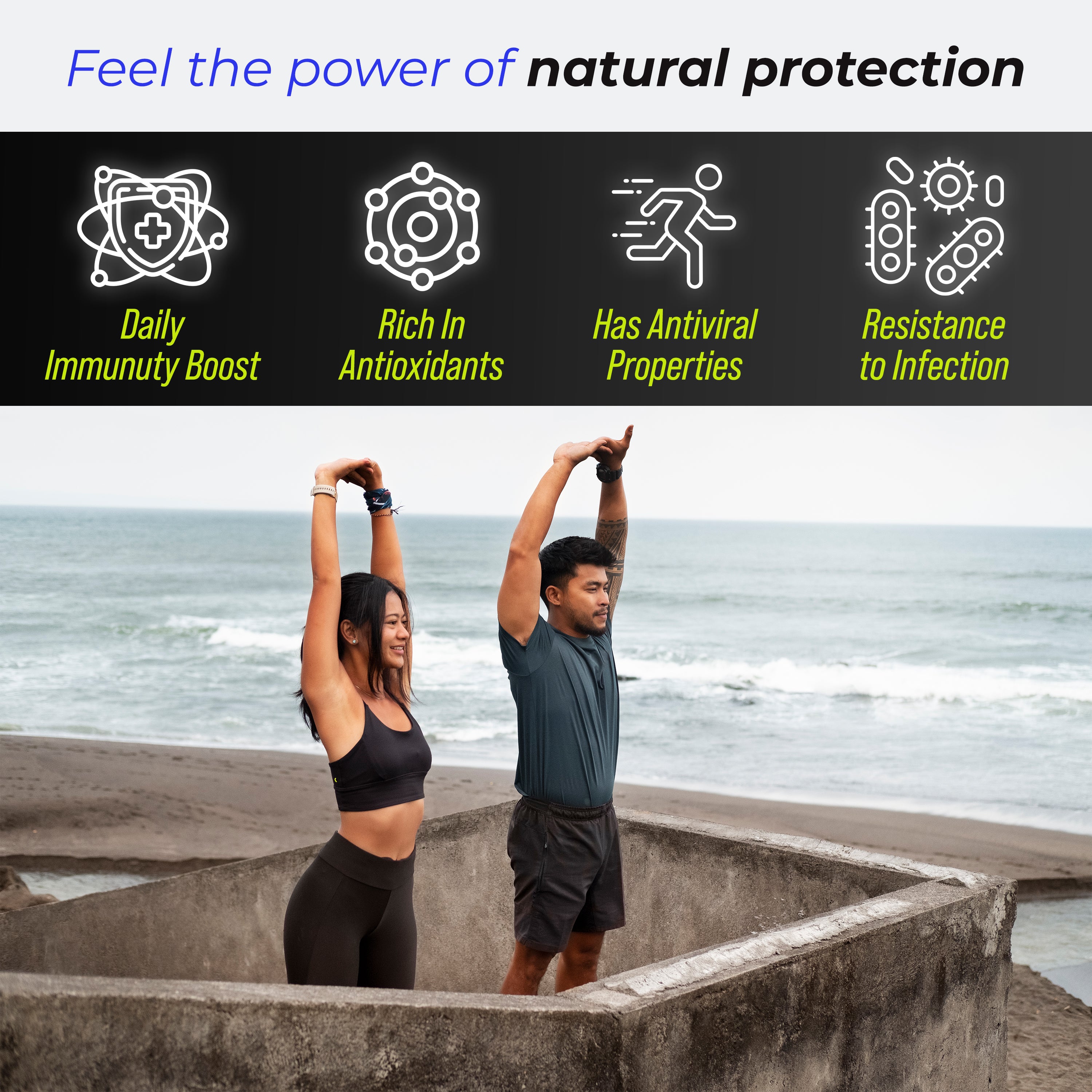 Health Veda Organics Natural Immunity Booster Capsules with Green Amla Powder, Giloy Powder, Mint leaves Powder - 60 Veg Capsules