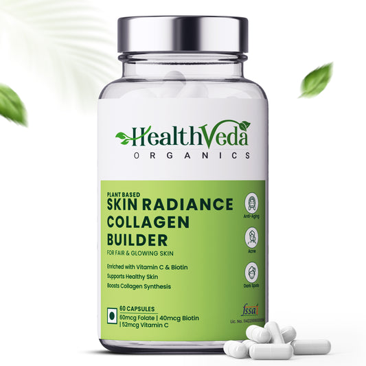 Skin Radiance Collagen Builder 800mg Capsules | Supports Healthy Skin, Stronger Hair, Nails & Joints | 60 capsules