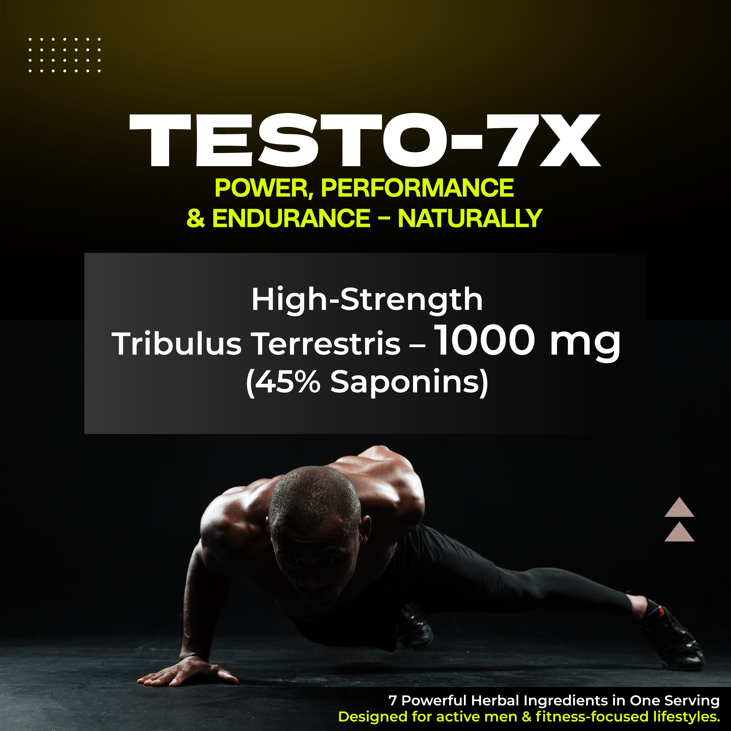 Health Veda Organics Plant Based Testo+ | With Tribulus, Ashwagandha & Kaunch Beej | Wellness & Vitality Support | 60 Veg Tablets for Men