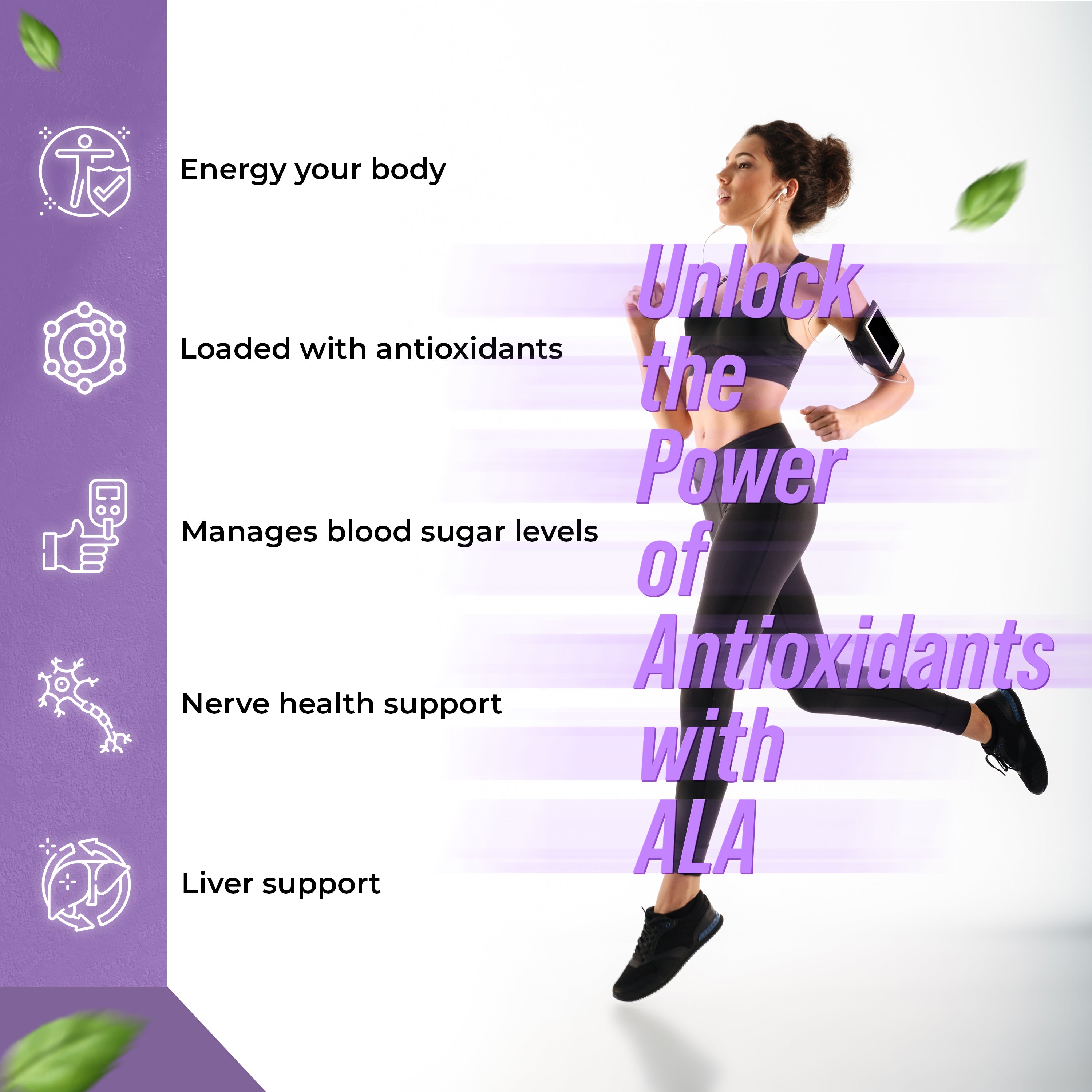 Health Veda Organics Alpha Lipoic Acid 300mg | 60 Veg Tablets | Boosts Liver Function, Maintains Healthy Blood Sugar, Antioxidant Support | For both Men & Women
