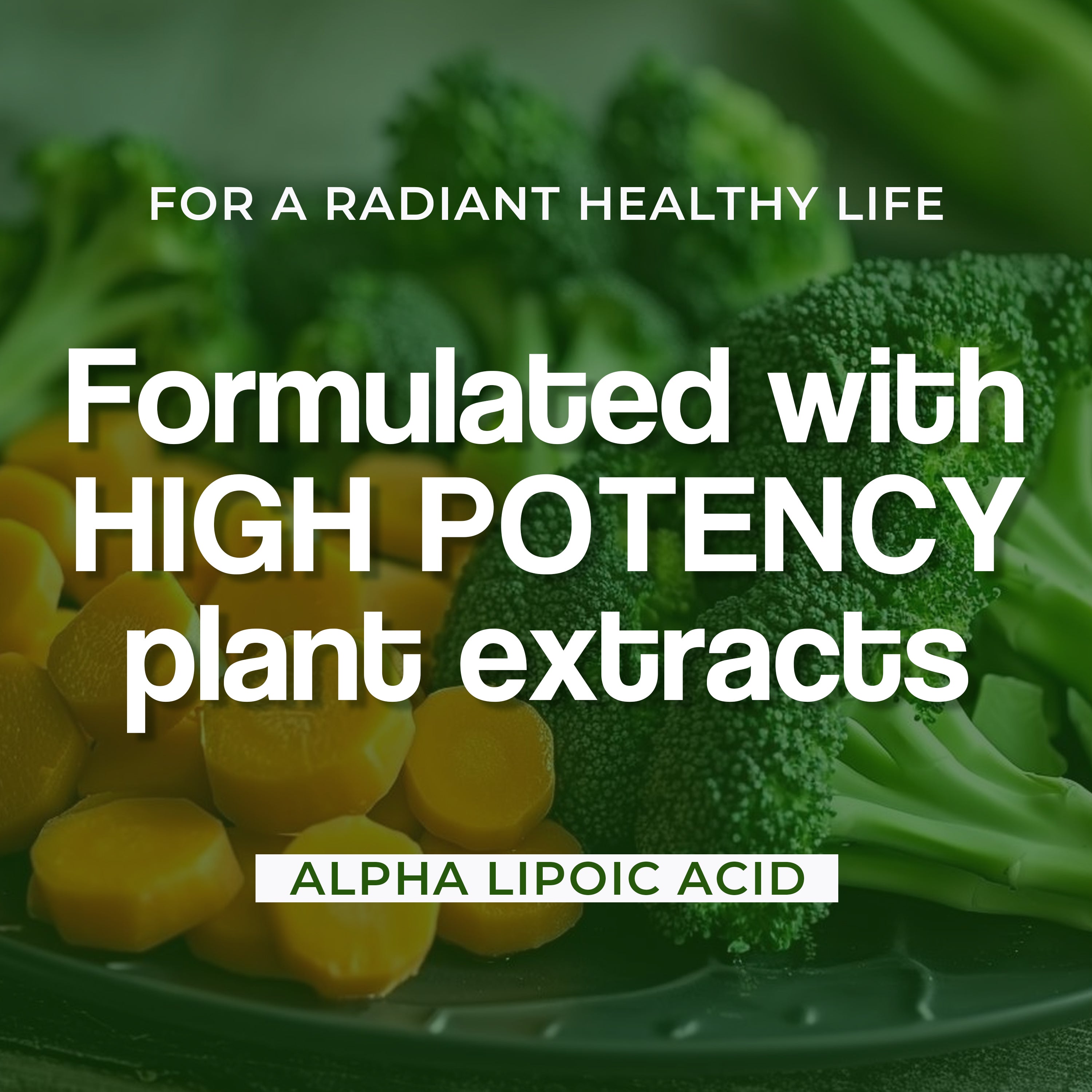 Health Veda Organics Alpha Lipoic Acid 300mg | 60 Veg Tablets | Boosts Liver Function, Maintains Healthy Blood Sugar, Antioxidant Support | For both Men & Women